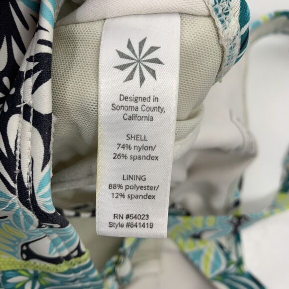 Athleta Size XXS Bikini Swim Top Underwire Colorful Geometric Adjustable Women’s - Picture 6 of 11